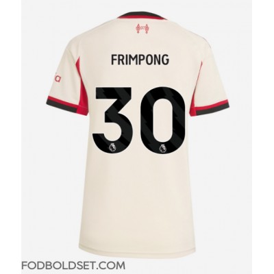Liverpool Jeremie Frimpong #30 Udebanetrøje Dame 2025-26 Kortærmet Liverpool Jeremie Frimpong #30 Udebanetrøje Dame 2025-26 Kortærmet
